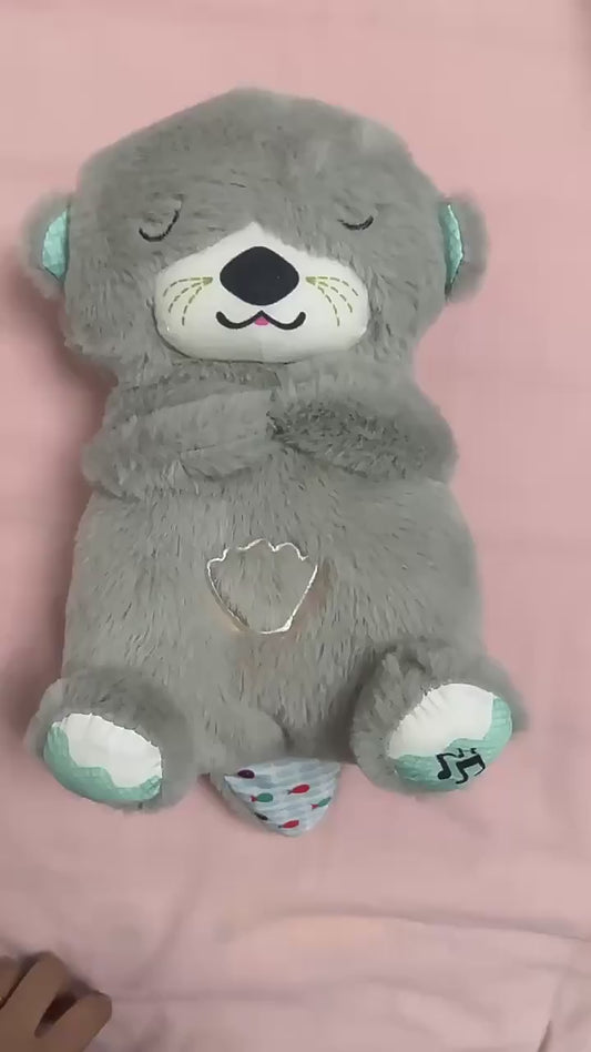 Music Otter Education of Sound and Light Soothing Sound Sleep Otter Baby Put to Sleep Music Breathing Teddy Bear
